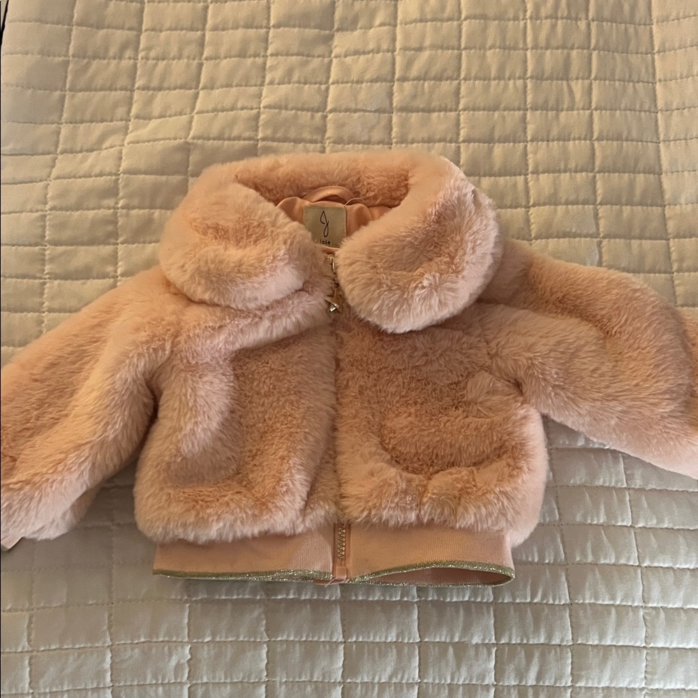 Joie Soft Pink Kids Puffer Jacket